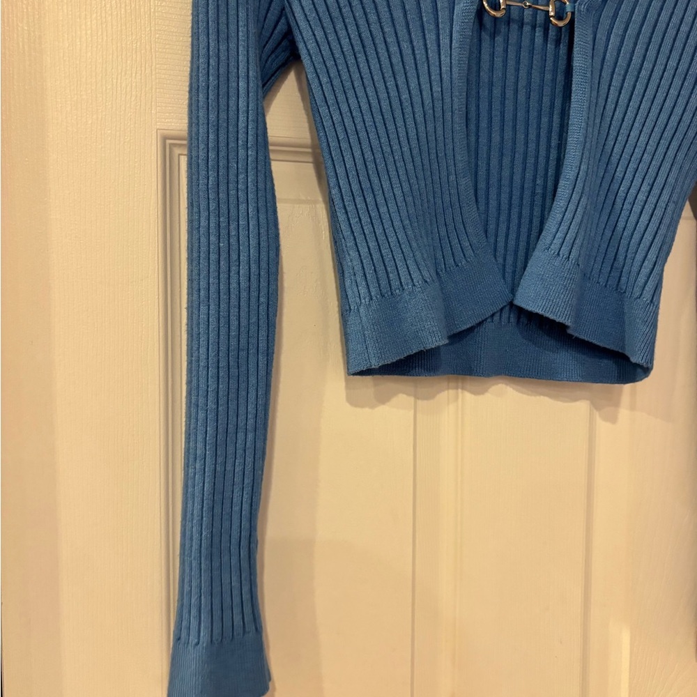 Princess Polly Blue Ribbed Camisole - Picture 3 of 4
